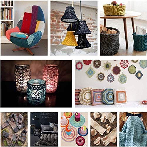 YOKER 9 Sizes Ergonomic Crochet Hooks Set with Case 2mm(B)-6mm(J) Set of 40 Pcs Soft Grip Crochet Hooks with Long Handle for Arthritic HandsCrochet Needles Standard US