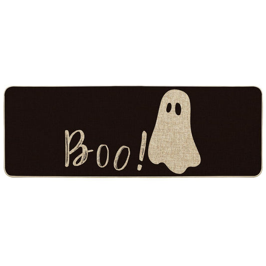 Artoid Mode Ghost Boo Halloween Doormat, Home Decor Low-Profile Switch Rug Door Mat Floor Mat for Indoor Outdoor 17x47 Inch