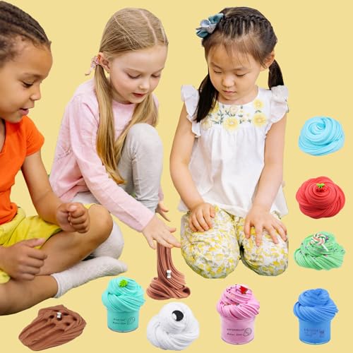 12Pack Butter Slime Kit Scented DIY Slime,Rich Colors Stress Relief Toy for Girls and Boys