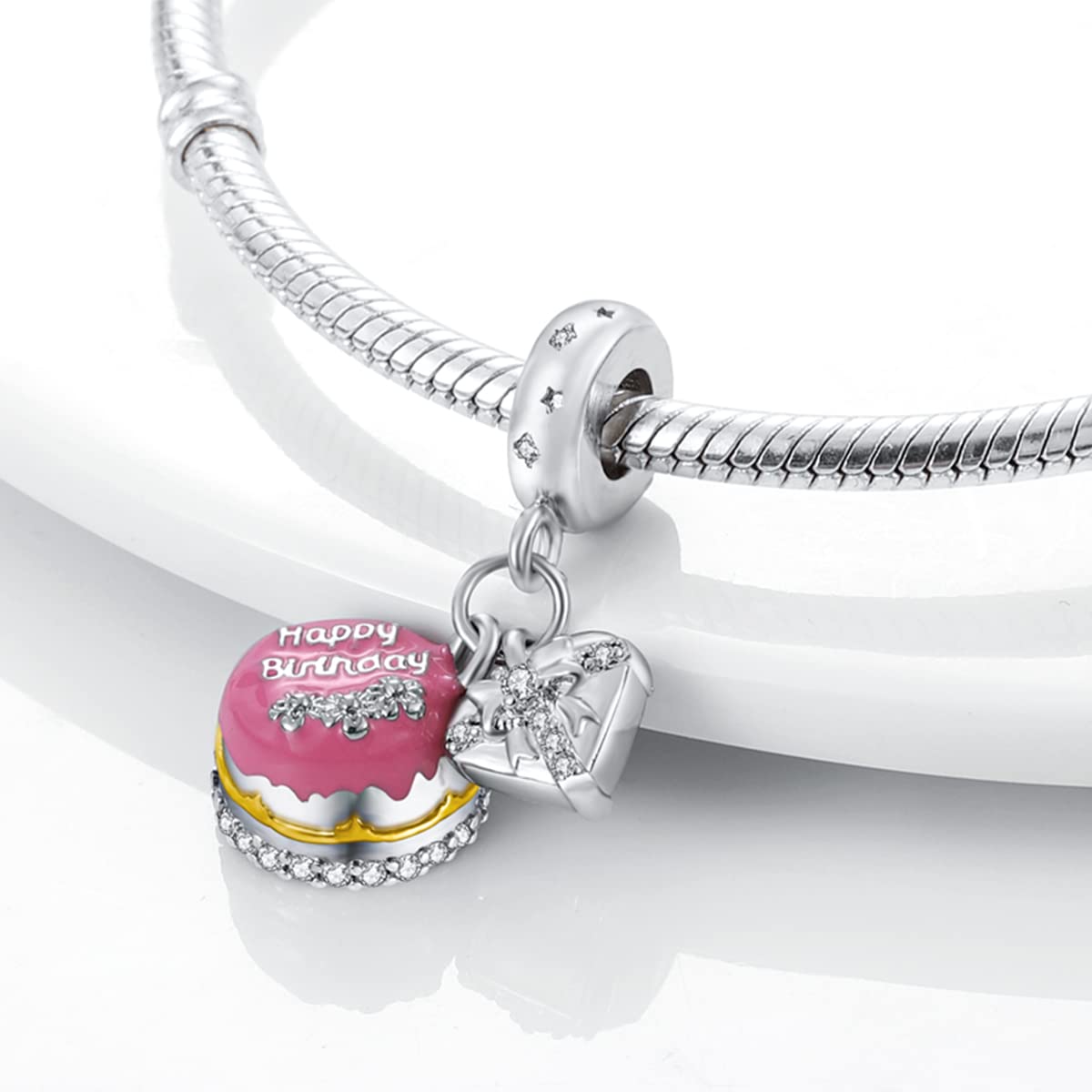 Parmuz 925 Sterling Silver Charm for Bracelet Necklace Dangle Love Mom Ocean travel Butterfly Party Charm Beads Pendants DIY Jewelry for Women