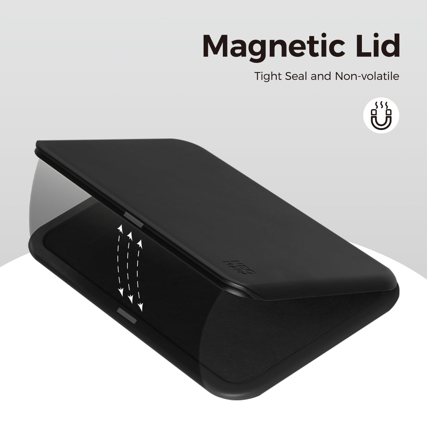 NEO MARK Large Stamp Pad Kit (1oz Ink Included) - 3.50"x 6.25", Magnetic Lid, Premium Quality Felt Stamp Pad (Black)