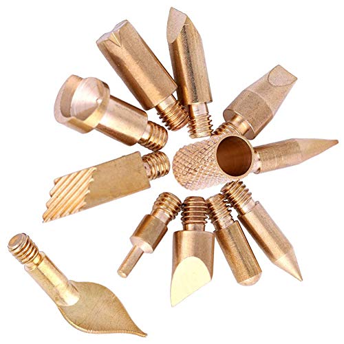 23Pcs Pyrography Wood Burning Tips, Wood Burning Tool Kits Carving Iron Tip for Embossing/Adults/Beginners/Birthday/Wedding Anniversary/Halloween/Christmas DIY