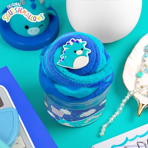 SQUISHMALLOWS Original Tatiana The Dragon Premium Scented Slime, 8 oz. Smooth Slime, Blue Raspberry Scented, 3 Fun Slime Add Ins, Pre-Made Slime for Kids, Great 6 Year Old Toys, Super Soft Sludge Toy