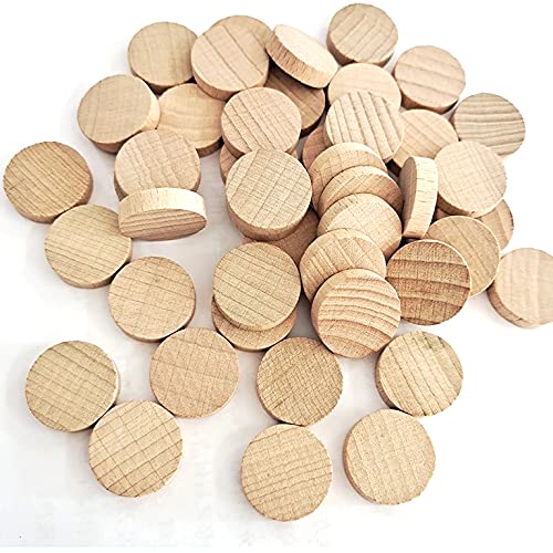 200 Pieces Unfinished Wood Slices, Blank Beech Round Discs for DIY Wooden Crafts(20mm/0.79inch)