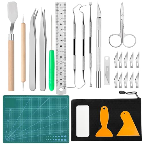Craft Tools Set Weeding Tools Kit for Vinyl, Craft Vinyl Tools Kit for Weeding Vinyl, Silhouettes, DIY Art Work Cutting, Hobby, Scrapbook, Lettering