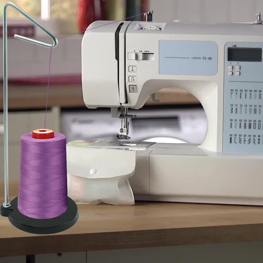 New brothread - 30 Options - 4 Large Cones of 5500Y (5000M) Each All Purpose Spun Polyester Thread 40S/2 (Tex27) for Serger, Overlock, Quilting, Piecing and Sewing - Natural