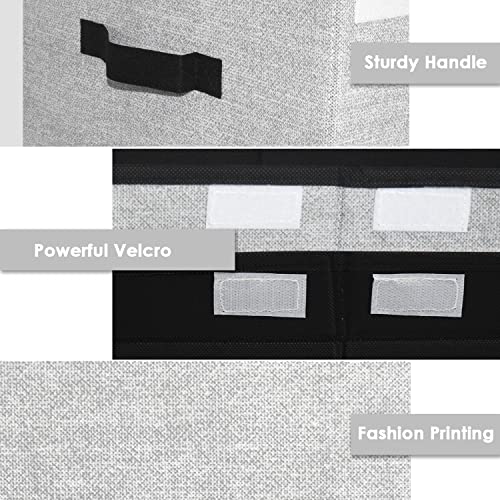 homyfort Large Toy Box Storage Chest for Girls Kids,Collapsible Toy Bin Organizer Basket with Lids for Blanket,Toys,Toddler,Nursery,Playroom (White)