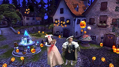 Senmao Home Decor Halloween string lights with 30 led,Orange Lights 20ft with pumpkin lights,Halloween Lights Outdoor for Patio, Garden,Parties (IP65,8 Light Modes Warm White)