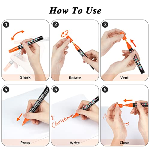 SUPKIZ Paint Pen Paint Markers, 12 Colors Oil-Based Waterproof Marker Pens, Permanent Fabric Paint Quick Dry Marker for Metal, Egg, Tire, Rock, Wood, Canvas, Plastic, Glass, Engineer, DIY Craft