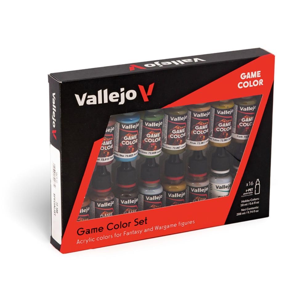 Game Color Specialist Set | Expert Set for Fantasy and Wargame Figures | 16 Bottles x 18 ml (0.60 fl.oz.)