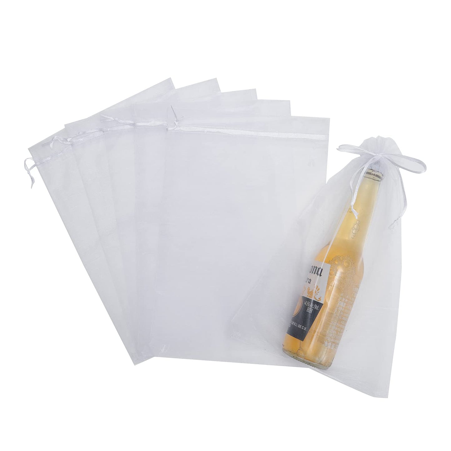 LOOKSGO 25 pcs 8x12 Inches Drawstring Organza Bags Wedding Party Favor Gift Candy Toys Makeup Pouches Gift Bag