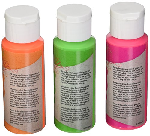 Testors Craft Acrylic Paint Kit, 0.5 Liters, Flourescent