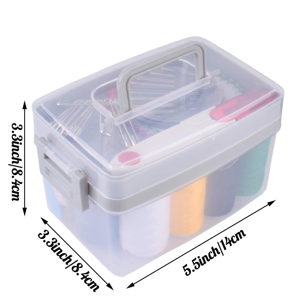 Premium Sewing Kit Set - Portable Sewing Supplies for Beginner Traveler and Emergency Clothing Fixes,DIY Crafts Accessories with Thread, Scissors, Needles, Tape Measure and Other Accessories