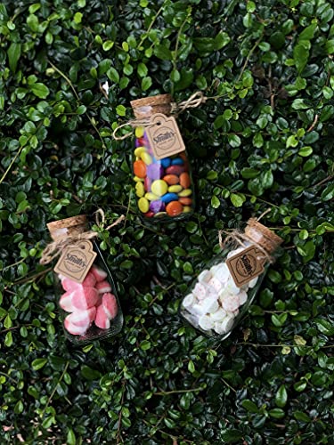 Smith's Mason Jars Set of 12 x 100ml Small Glass Jars with lids | Small Glass Bottles Great for Food Storage, Yogurt jars, Bud Vases, Candies, Arts and Crafts, Home made Gin, Giveaways & More