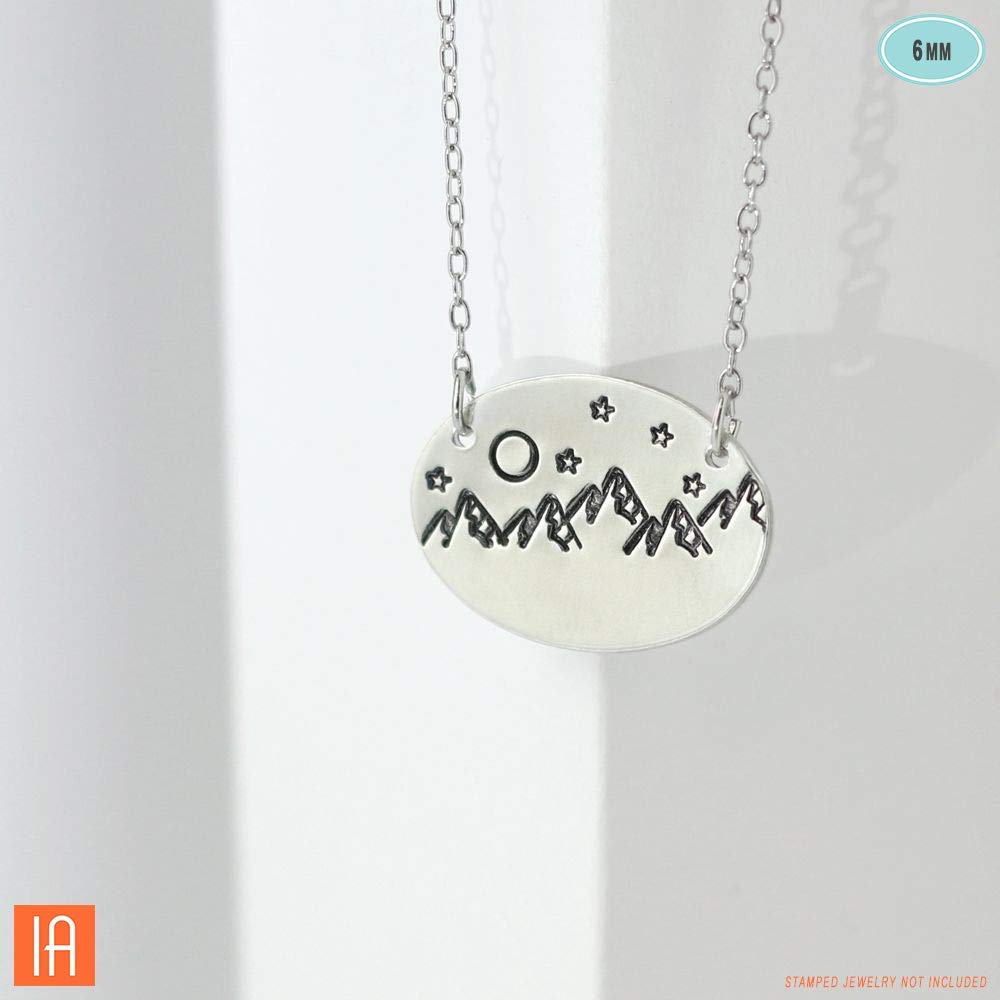 ImpressArt - Mountains Metal Stamp for DIY Custom & Handmade Jewelry, Crafts and Nature Projects (6mm)