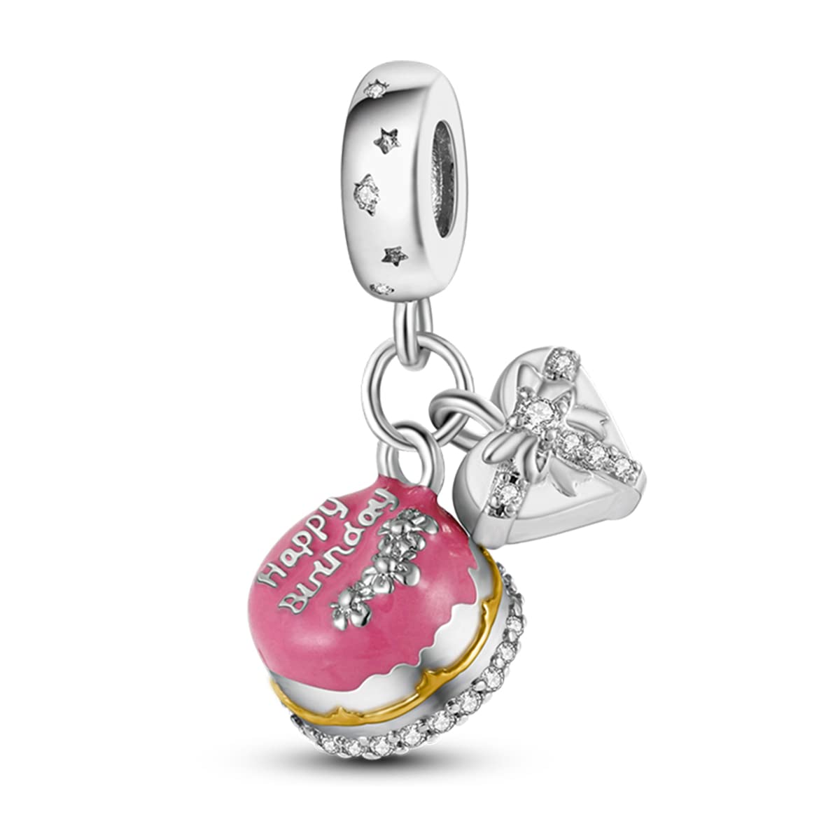 Parmuz 925 Sterling Silver Charm for Bracelet Necklace Dangle Love Mom Ocean travel Butterfly Party Charm Beads Pendants DIY Jewelry for Women
