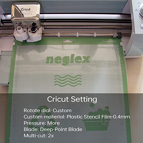 10PCS 7mil Blank Mylar Stencil Sheets,12X12 inch Milky Translucent PET Blank Stencils Sheets,Template Material for Cutting Machines, Laser Cutting, Food-Safe Craft Plastic