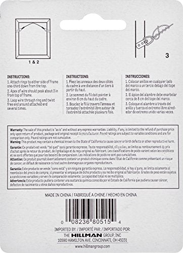 The Hillman Group 121110 Picture Hanging Wire, 30 lb, Galvanized