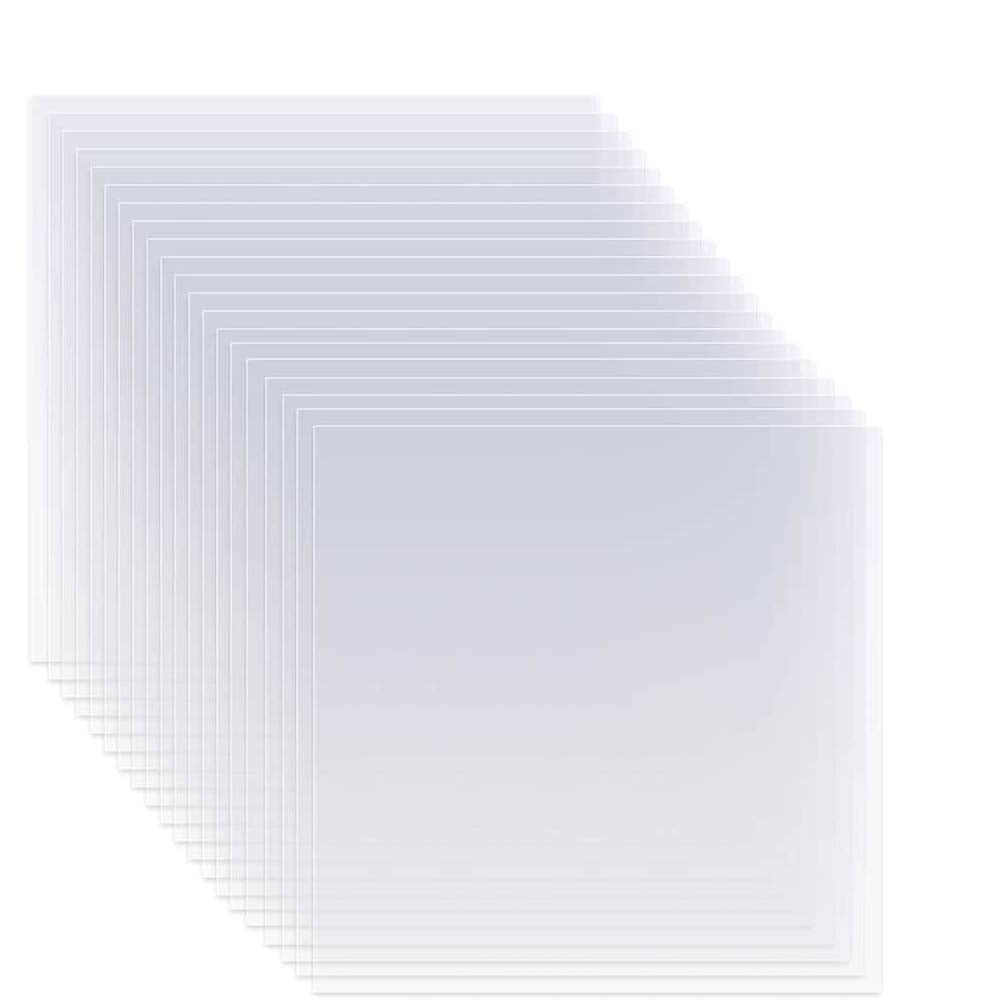 20 Pieces 6 mil 12 x 12 inch Blank Stencil Transparent Material Mylar Template Sheets for Stencils (6mil-20pcs)