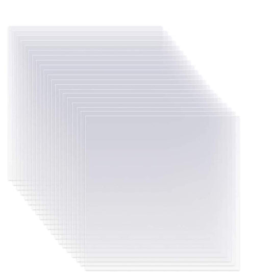 20 Pieces 6 mil 12 x 12 inch Blank Stencil Transparent Material Mylar Template Sheets for Stencils (6mil-20pcs)