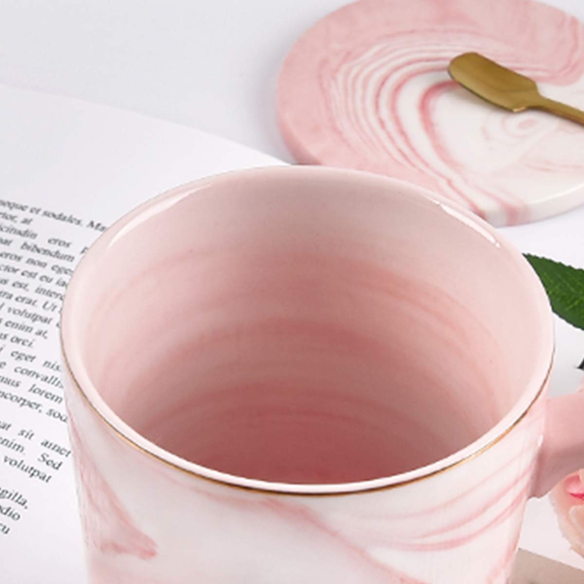 YHRJWN Mothers Day Gifts for Mom, Best Mom Ever Coffee Mug, Mom Mothers Day Gifts from Daughter Son, Moms Gift Idea for Birthday, Valentines Day, Present for Moms Mothers, 14 Oz Pink