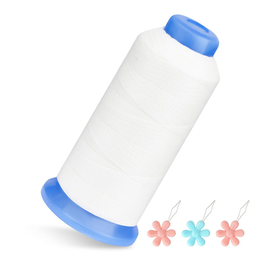 0.55mm Polyester Cord - 490Yards Waxed Round Cord for DIY Craft Jewelry Making & Sewing