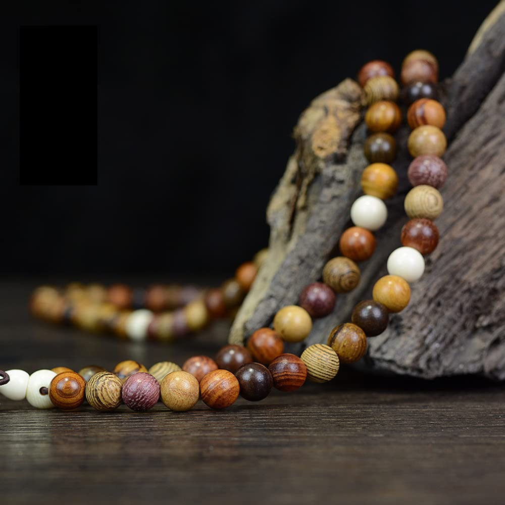 200pcs 8mm Gorgeous Natural Round Polished Rosewood Loose Beads for Jewelry Making DIY Handmade Crafts