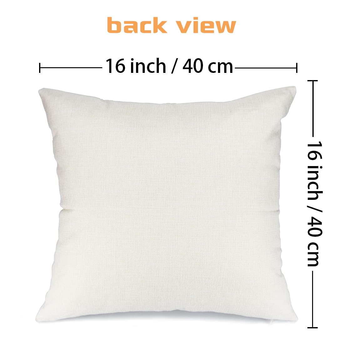 Halloween Pillow Cover 16X16 Inch Ghost Funny Halloween Saying Decoration Holiday Farmhouse Pillow Case Decor for Home Sofa Couch Indoor Outdoor AA188-16