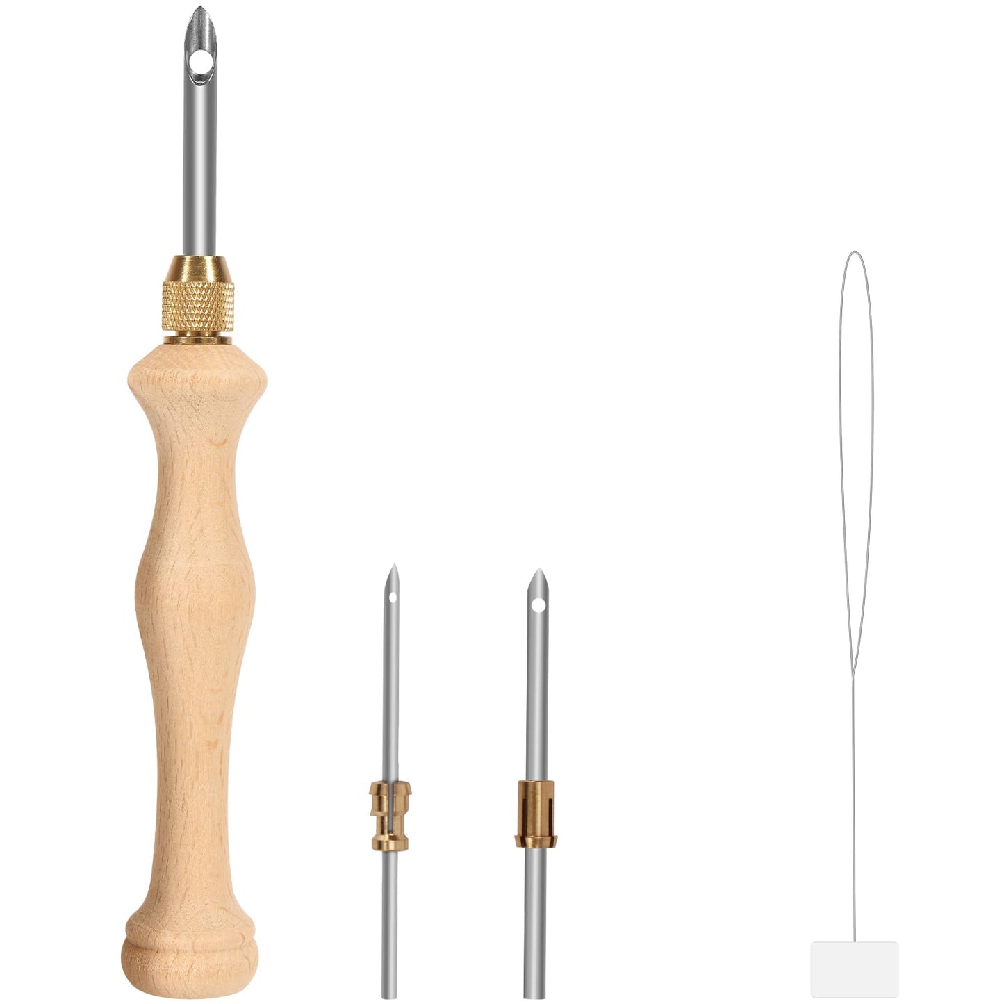 Punch Needle, Wooden Punch Needle Tool, Adjustable Embroidery Punch Needle Tool for Punch Needle, DIY Craft Stitching