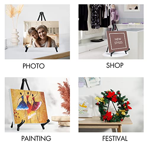 ARTIFY 14'' Tabletop Instant Display Easel, Black Steel Table Top Easels for Display, Tripod for Canvas, Paintings, Signs, Posters