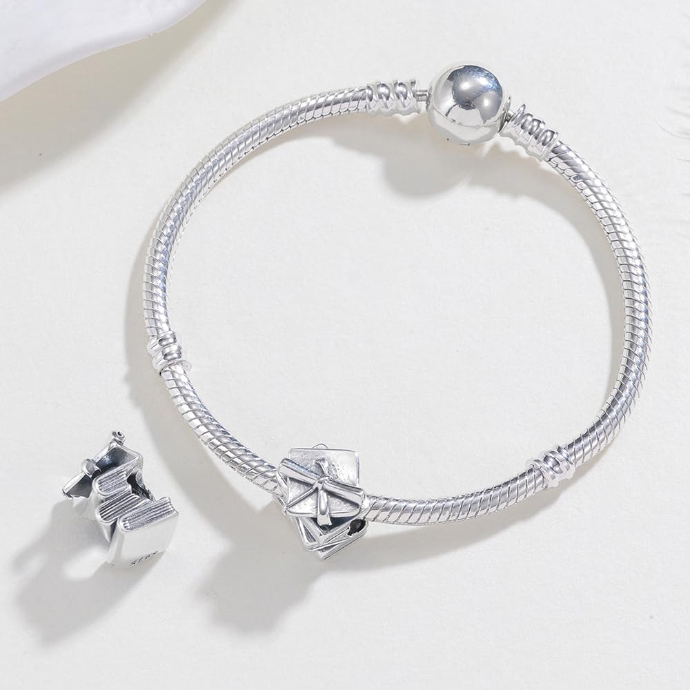 KEQ 2026 Graduation Cap Charms for Pandora Bracelets Necklace 925 Sterling Silver Bead for Daughter Granddaughter Graduation Pedant with 5A Cubic BBF Christmas Gift (Graduation Book)