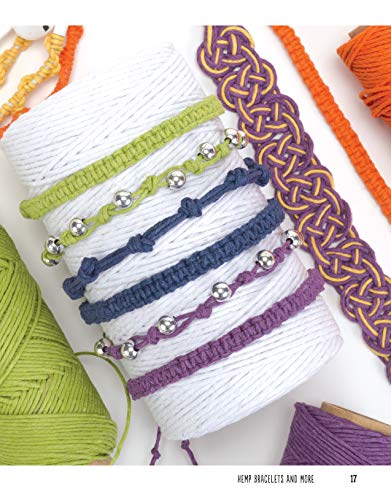 Hemp Bracelets and More: Easy Instructions for More Than 20 Designs (Design Originals) Step-by-Step Instructions for Knotting and Braiding to Create Stylish Handmade Jewelry with Natural Hemp Cord