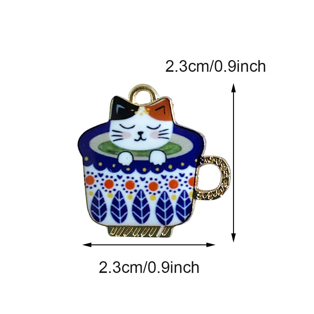 2 Pieces Needle Minder Cartoon Cup Cat Cute Needle Holders Magnet for Modern Cross Stitch Embroidery Accessories