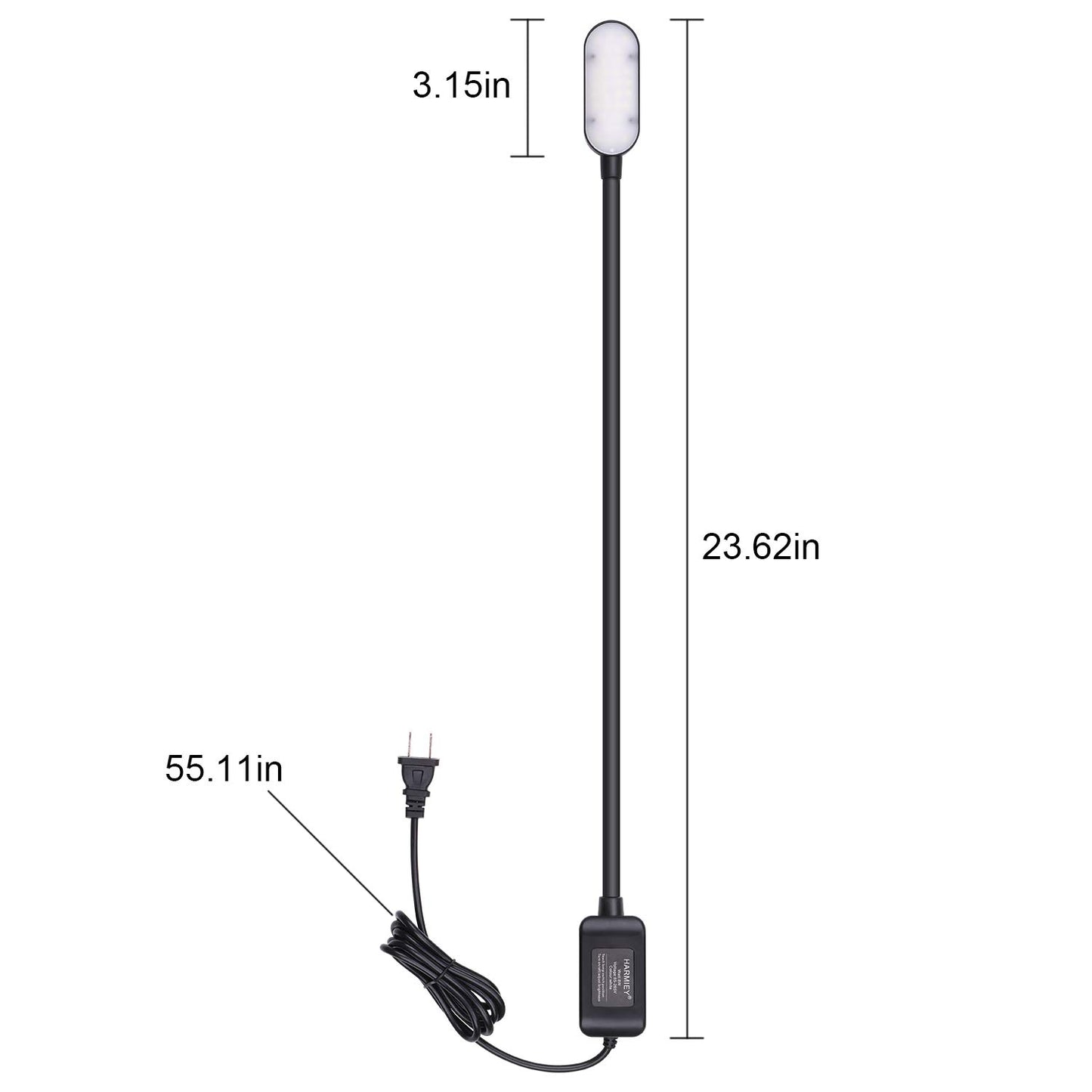 harmiey Sewing Machine Light,LED Work Light 30 LED with Touch Control with Lengthen Flexible Silone Coating Gooseneck for Sewing Machine, Drill Presses, Desks, Craft, Workbenches, Lathes Lamp