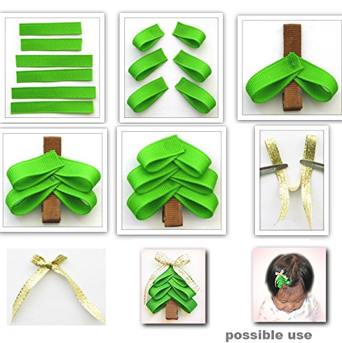 Bulk Velvet Ribbon 3/8 for Crafts-25yd 3/8" Wide Red Ribbon,Green Ribbon Christmas Ribbon for Gift Wrapping Ribbon Bows, Black Ribbon Halloween,Gold Ribbon and Silver Ribbon for Christmas Gift Bow