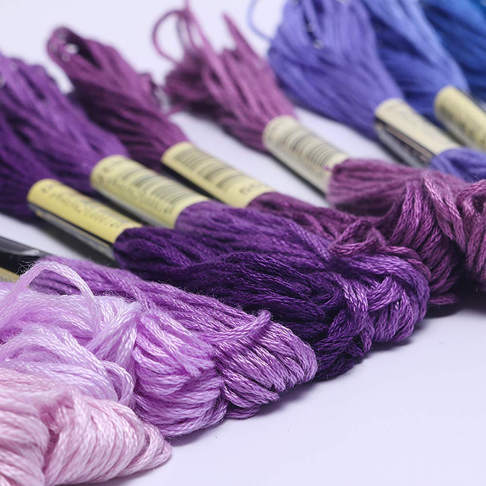 Embroidery Thread Floss 140 Colors Skeins Friendship Bracelet String Making Bracelets Cross Stitch Kit Supplies Thin Yarn Sewing Patterns Cotton Strings Crochet Braces Wrap Rainbow Crafts