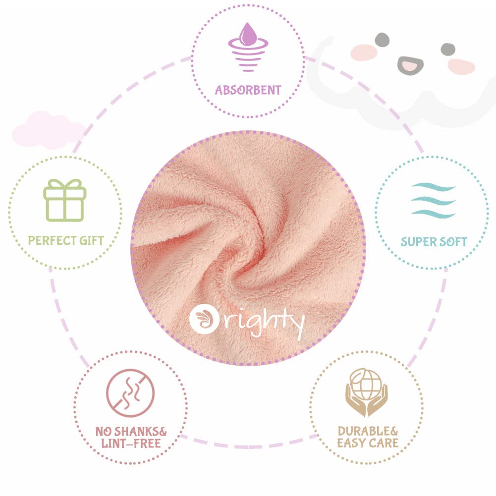 Cloths, Super Soft & Highly Absorbent Coral Fleece, 20 x 10 Inch Gentle & Large Burp Rugs for Baby Sensitive Skin - Burping Cloths for Newborn Essential, 8 Pack