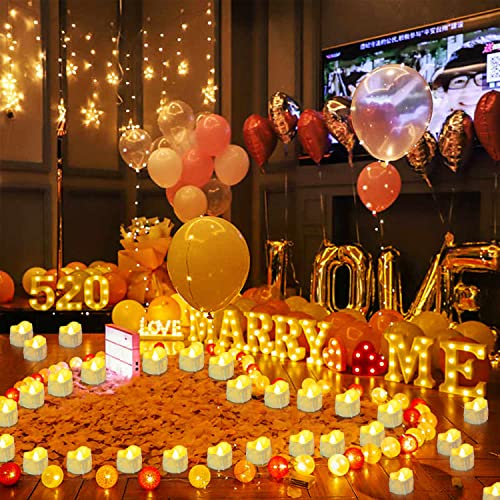 SingTok 12 Pack LED Timer Tea Lights Battery Operated, Flameless Flickering Timer Votive Tealight Fake Candle Bulk for Christmas Halloween Decorations