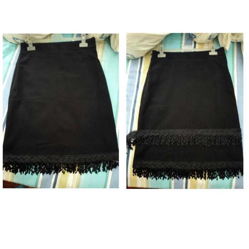 5 Yards Lace Trim with Tassel, 8cm wide, Black, DIY Sewing Applique Craft