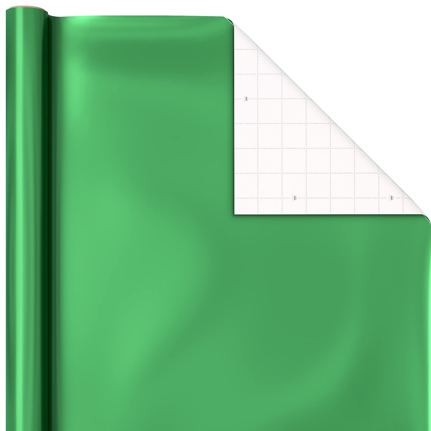 Christmas Wrapping Paper Rolls - Solid Red, Green, Gold Metallic Foil Gift Wrap Paper (Set of 3 Rolls: 60 sq. ft. ttl.) for Holiday Parties, Hanukkah, Winter Weddings