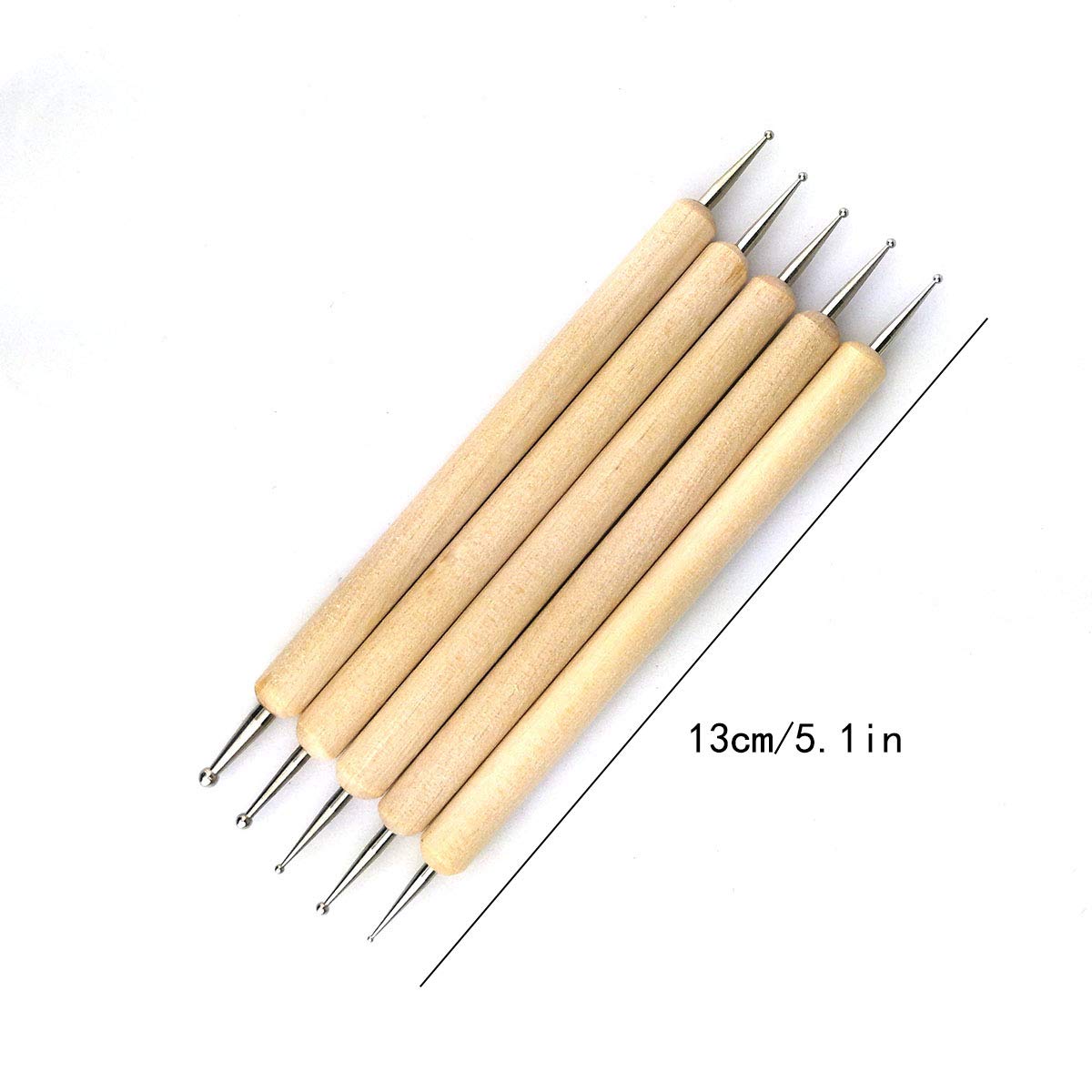 Hamineler 20Pcs Silicone Clay Sculpting Tool Clay Shaping Modeling Wipe Out Tools, Modeling Dotting Tool Pottery Clay Sculpture Carving Tools