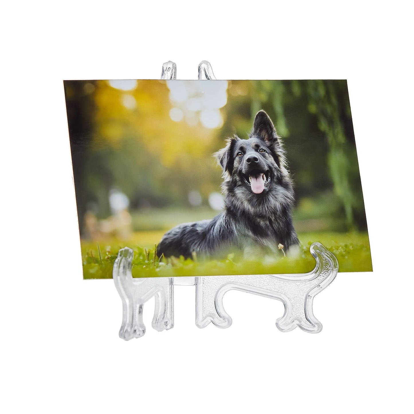 Juvale 24 Pack 3-inch Mini Easel Display Stand for Sports Trading and Baseball Cards - Small Acrylic Holder for Pictures