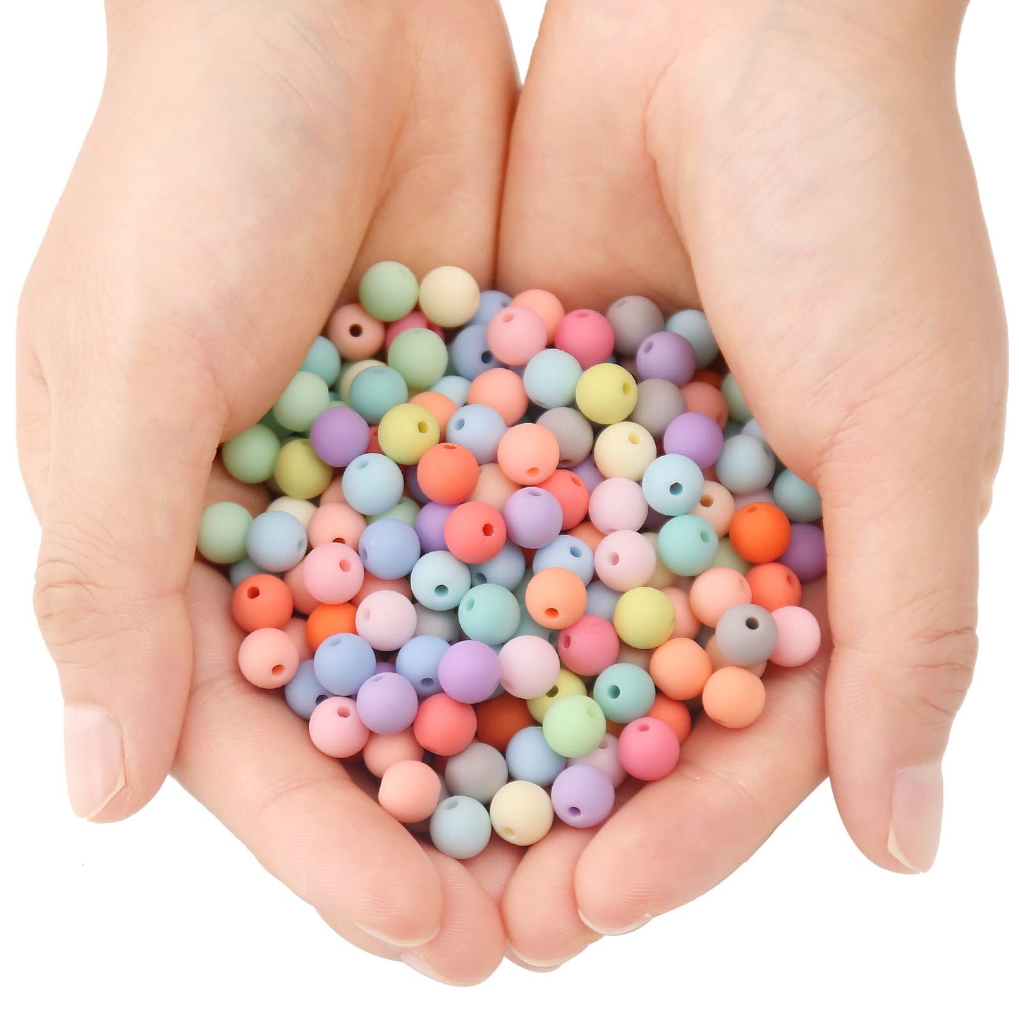 1000PCs 6MM Matte Mix Colors Acrylic Round Beads, Frosted Round Acrylic Balls Gumball Beads, Bubblegum Beads Chunky Beads, Plastic Resin Beads for Necklace and Bracelet Making, Crafting Supplies
