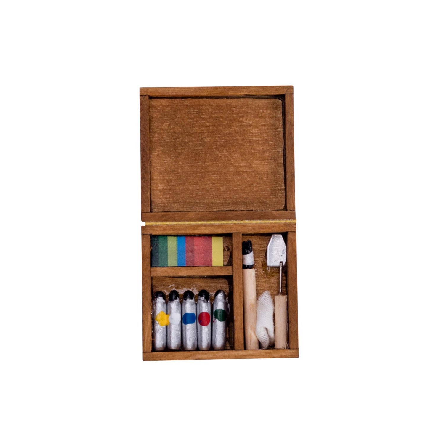 Fateanuki Doll House Accessory Painting Tool Set Miniature Dollhouse Toy Balcony Patio Furnitures Decoration Accessories 1 12 Scale