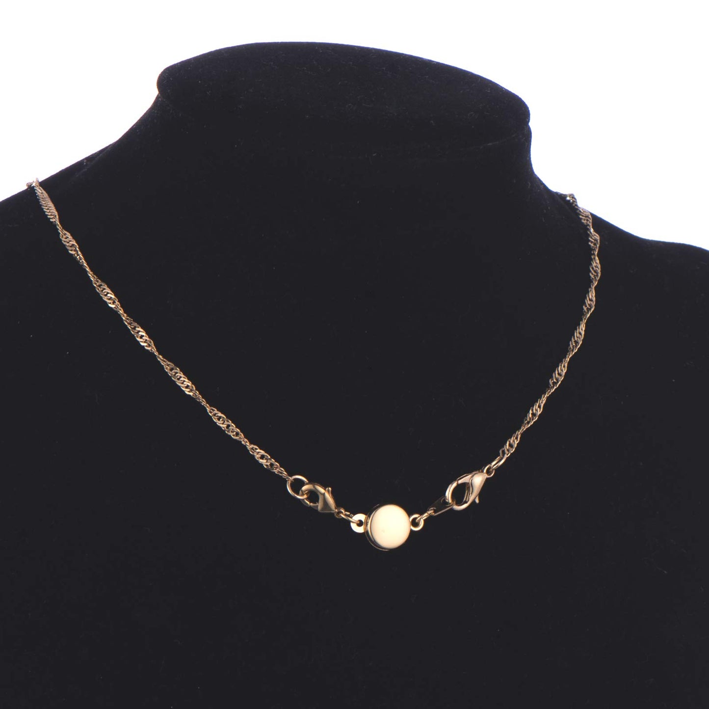 Zpsolution Locking Magnetic Clasps for Jewelry Necklaces Bracelets - Light and Small Keep the Clasp in Back