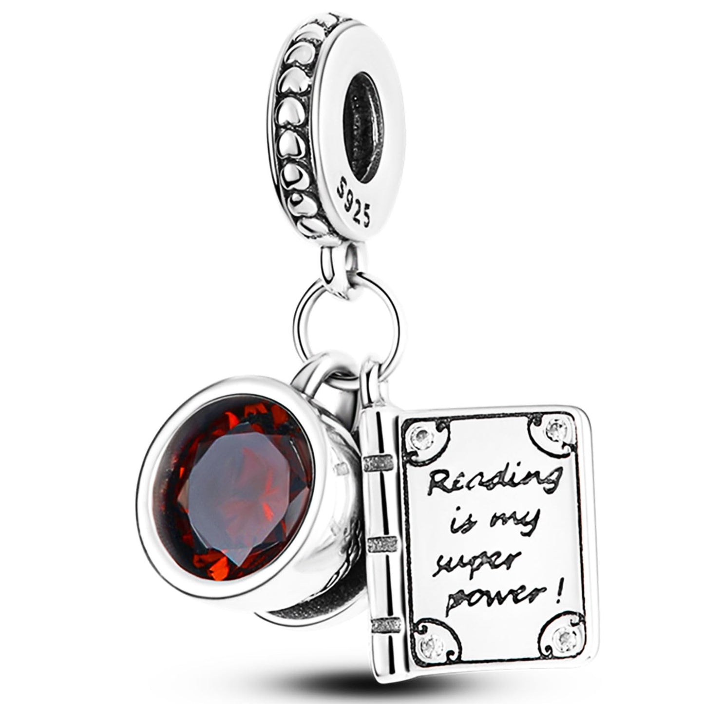 NUJIFFY 925 Sterling Silver Charms Beads for Bracelets Necklaces, Airplane Passport Sister Heart Coffee Music Book Travel Pendant, Pink Color Cute Animal Jewelry Graduation Birth Gifts for Women Men