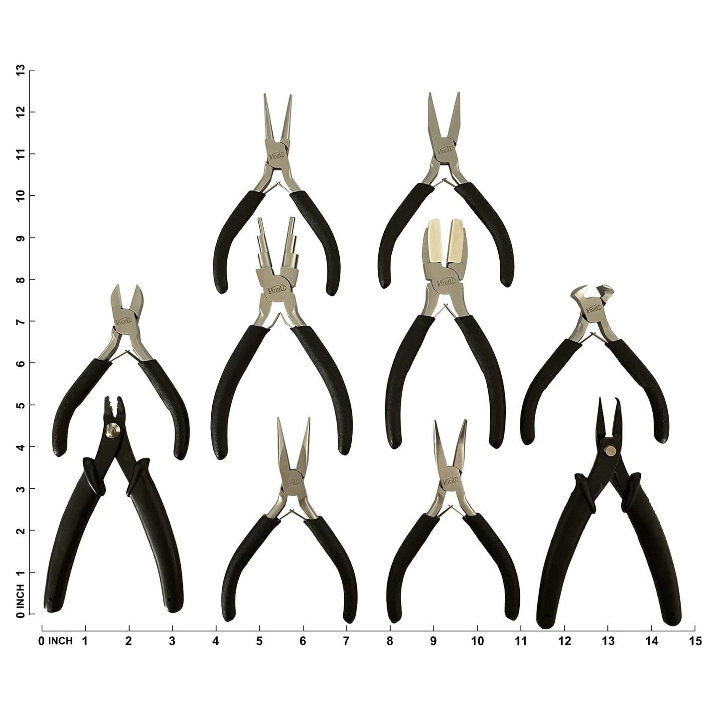 10-Piece Jewelry Pliers Set Jewelry Making Tools