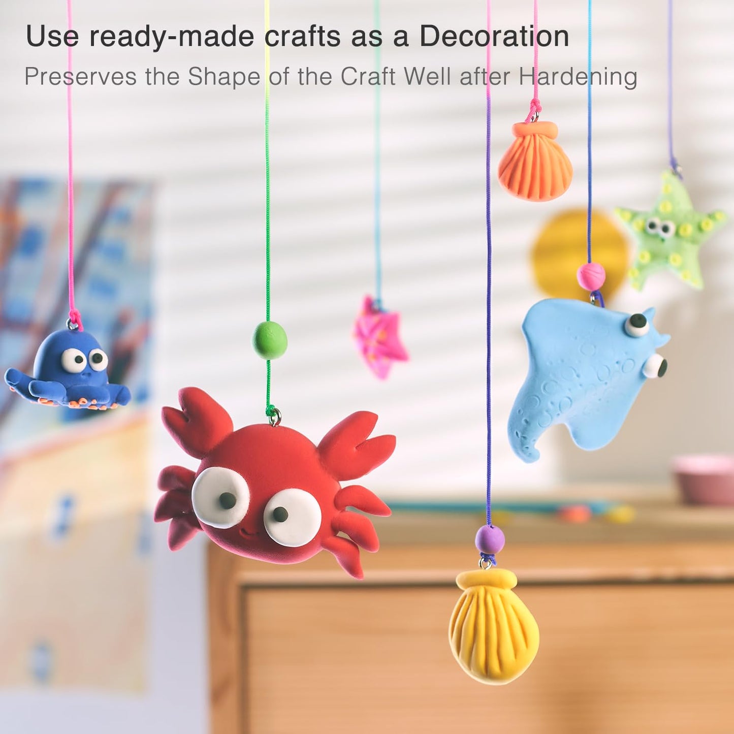 Air Dry Clay Kit - 24 Colors, Soft & Ultra Light, Modeling Clay for Kids with Accessories, Tools and Tutorials