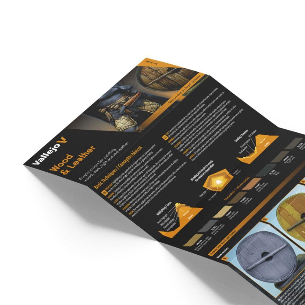 Model Color Effects Wood & Leather Set | Modeling Acrylic Paints | 8 Bottles x 18 ml (0.60 fl.oz.)