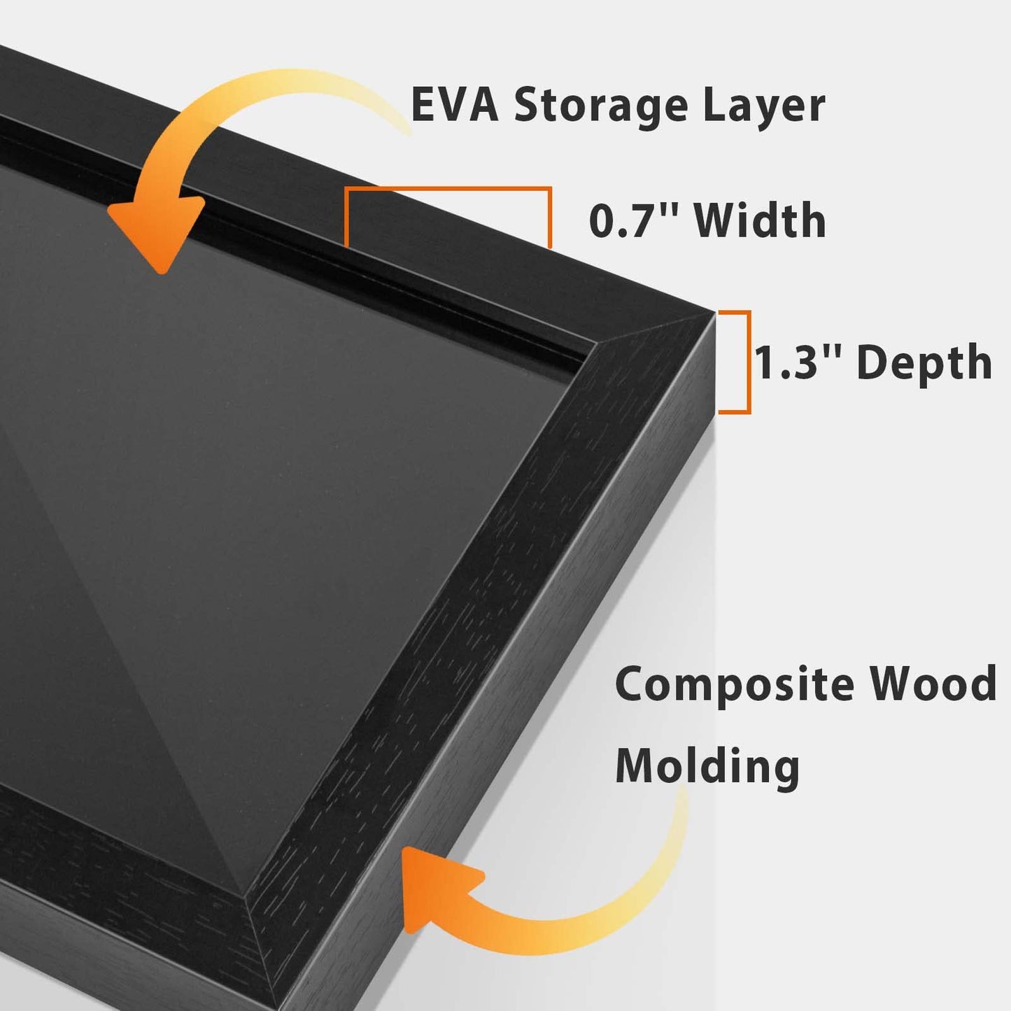 Pin Display Frame, 7x9 Shadow Box for Wall and Tabletop Mount, Pin Collection Display, Brooch Holder for Enthusiast, Black